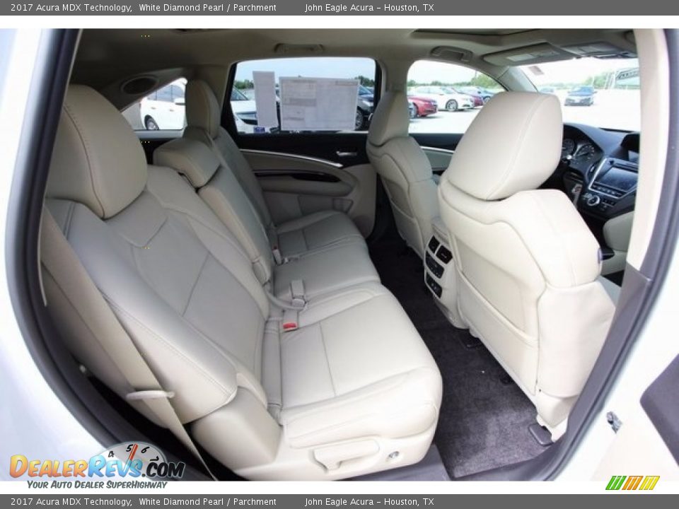 2017 Acura MDX Technology White Diamond Pearl / Parchment Photo #27