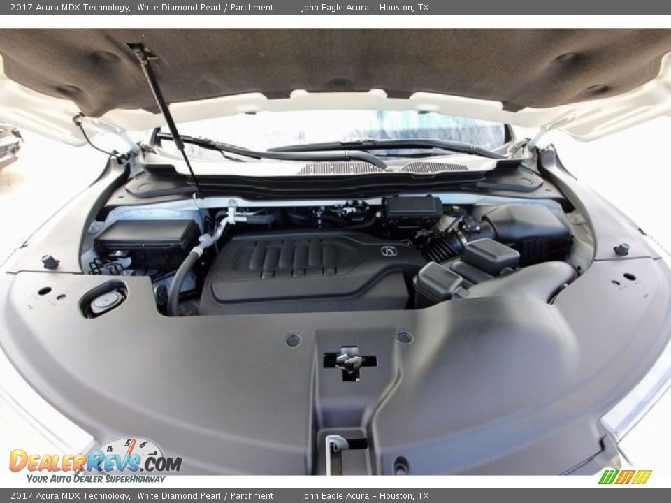 2017 Acura MDX Technology White Diamond Pearl / Parchment Photo #30