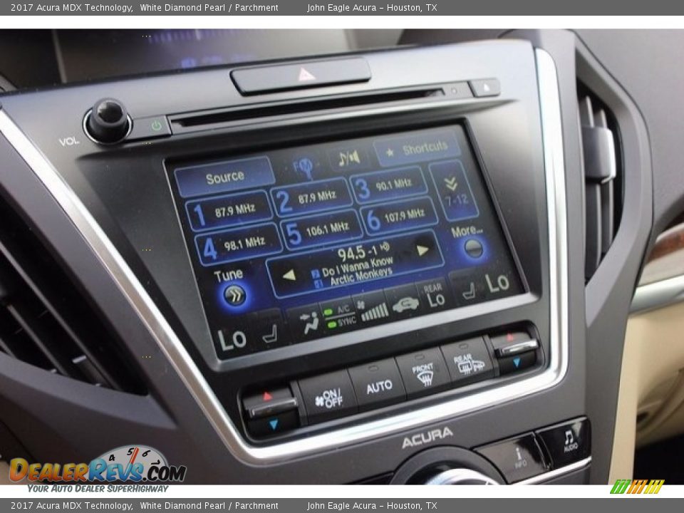 2017 Acura MDX Technology White Diamond Pearl / Parchment Photo #36
