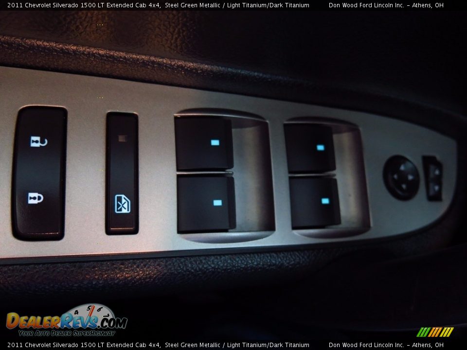 2011 Chevrolet Silverado 1500 LT Extended Cab 4x4 Steel Green Metallic / Light Titanium/Dark Titanium Photo #29