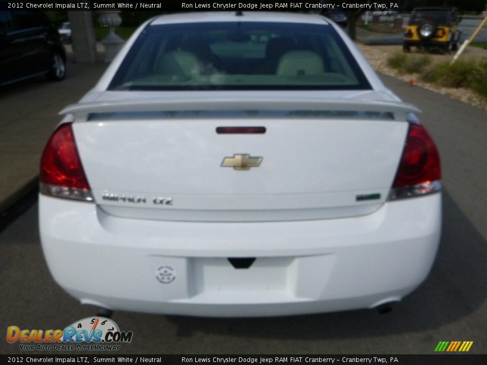 2012 Chevrolet Impala LTZ Summit White / Neutral Photo #12