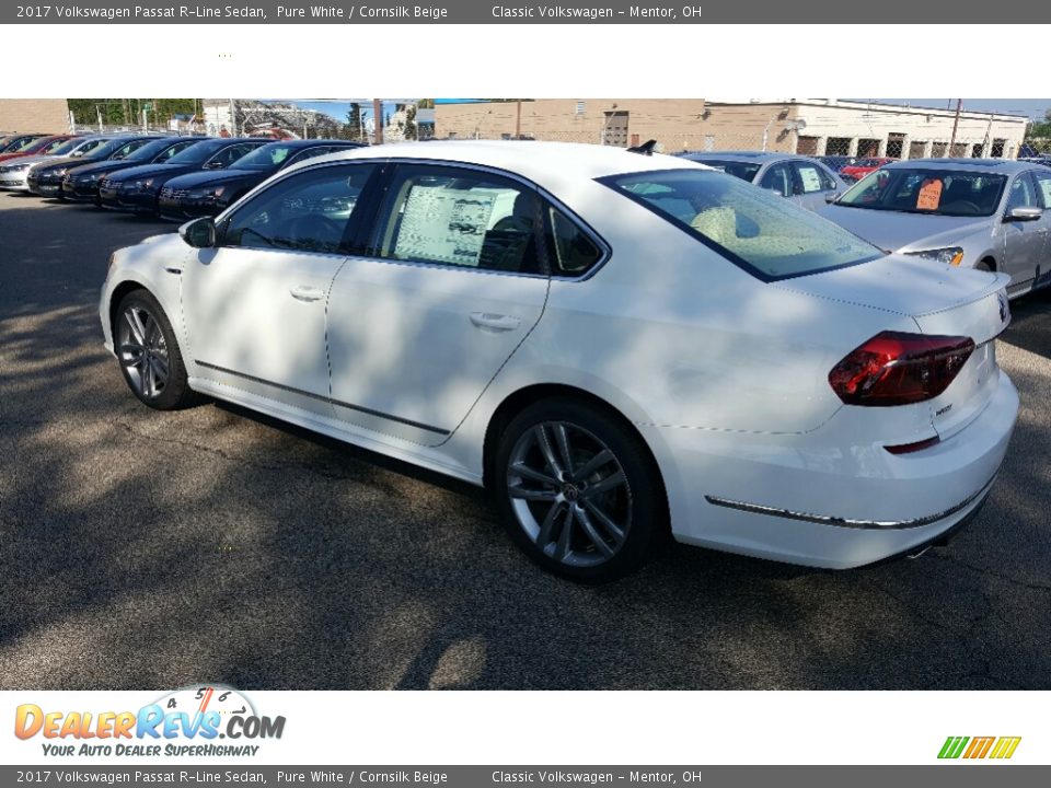 Pure White 2017 Volkswagen Passat R-Line Sedan Photo #3