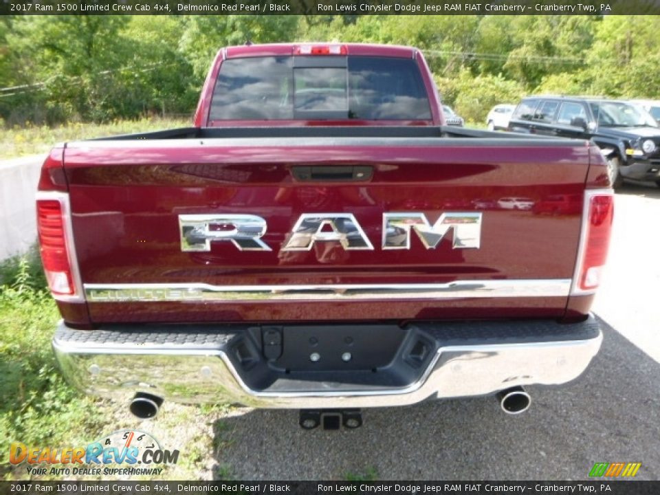 2017 Ram 1500 Limited Crew Cab 4x4 Delmonico Red Pearl / Black Photo #6