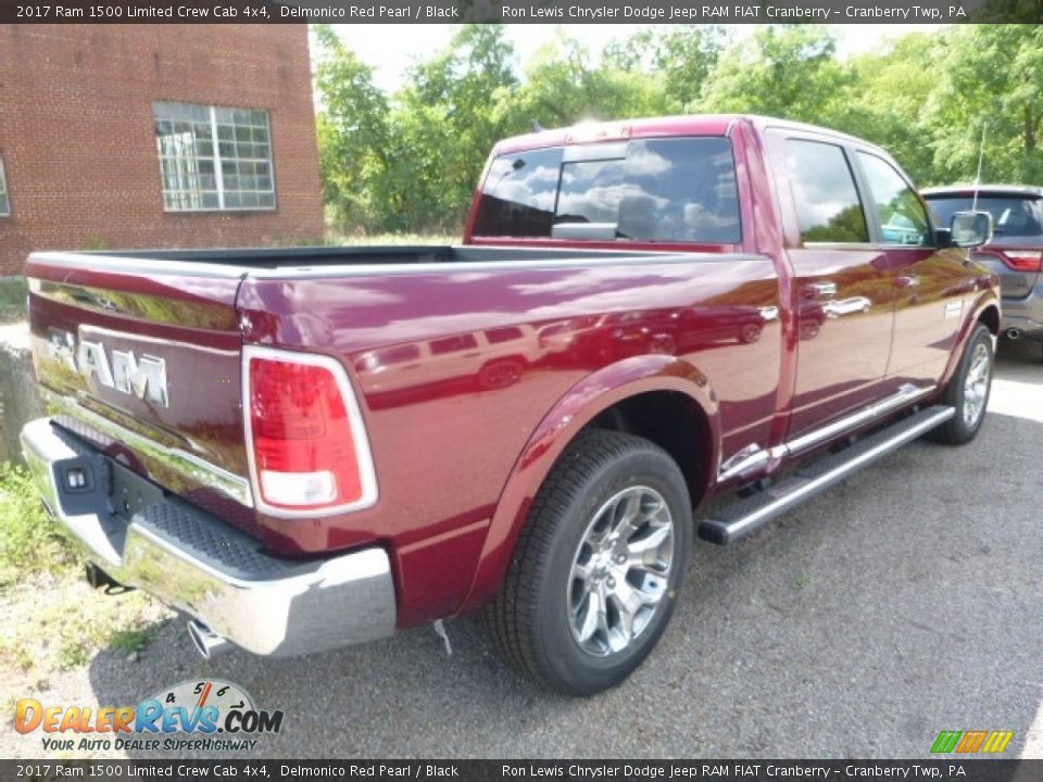 2017 Ram 1500 Limited Crew Cab 4x4 Delmonico Red Pearl / Black Photo #7