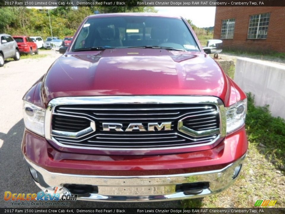 2017 Ram 1500 Limited Crew Cab 4x4 Delmonico Red Pearl / Black Photo #13