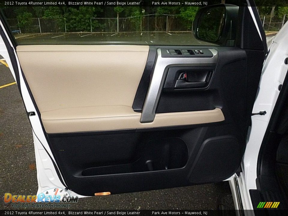 2012 Toyota 4Runner Limited 4x4 Blizzard White Pearl / Sand Beige Leather Photo #10