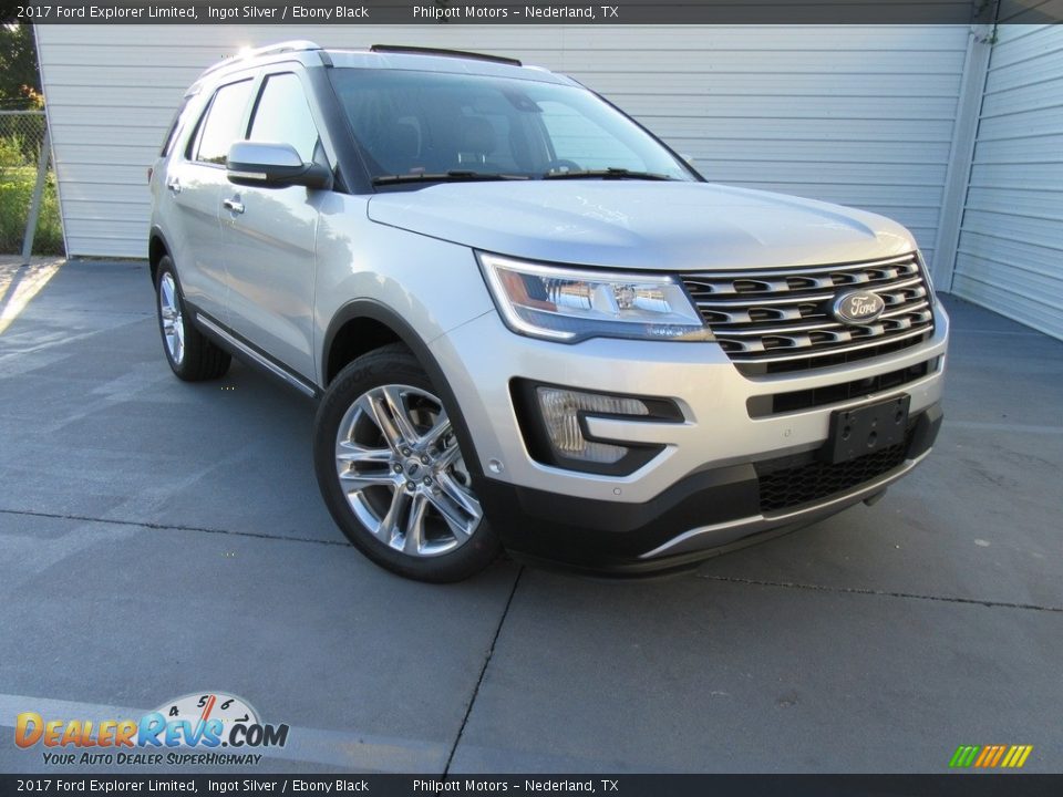 2017 Ford Explorer Limited Ingot Silver / Ebony Black Photo #1