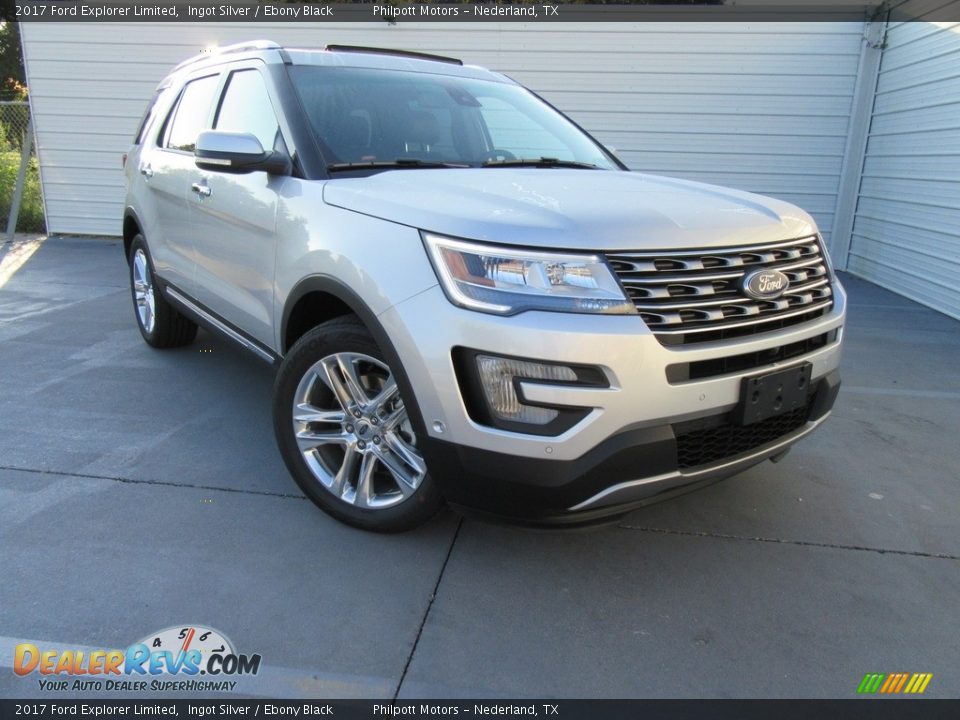 2017 Ford Explorer Limited Ingot Silver / Ebony Black Photo #2