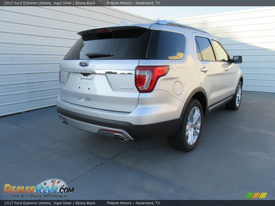 2017 Ford Explorer Limited Ingot Silver / Ebony Black Photo #4