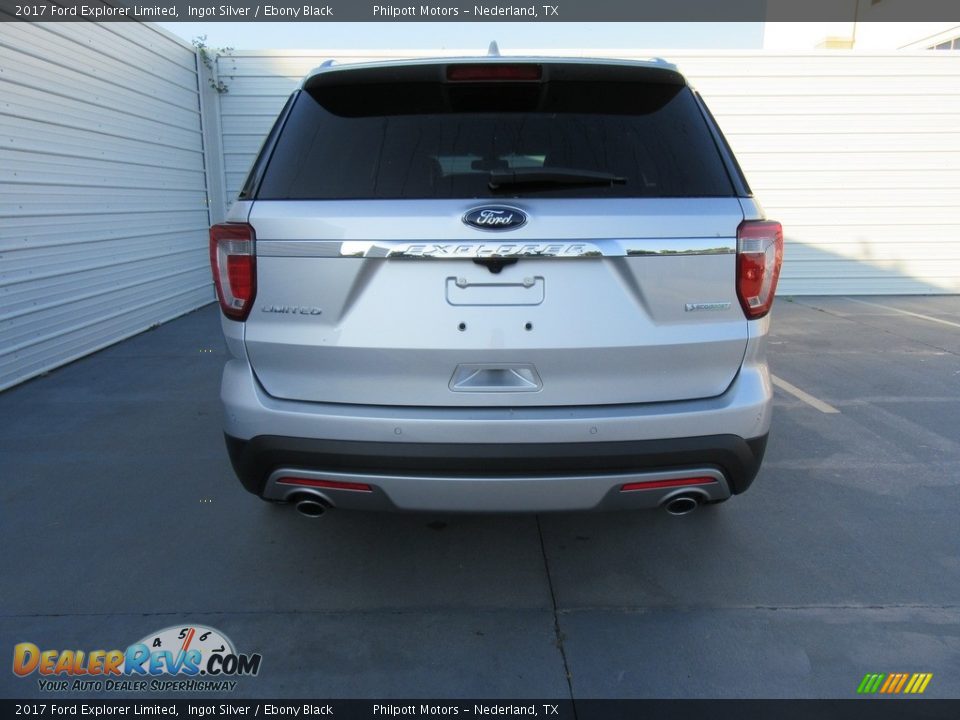2017 Ford Explorer Limited Ingot Silver / Ebony Black Photo #5