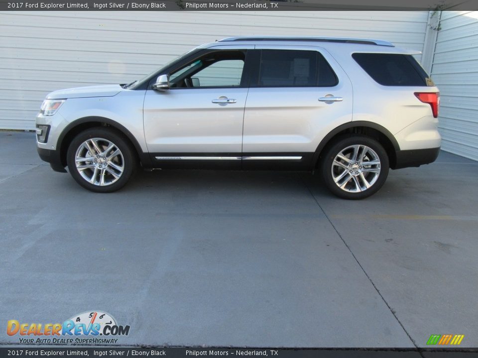 2017 Ford Explorer Limited Ingot Silver / Ebony Black Photo #6
