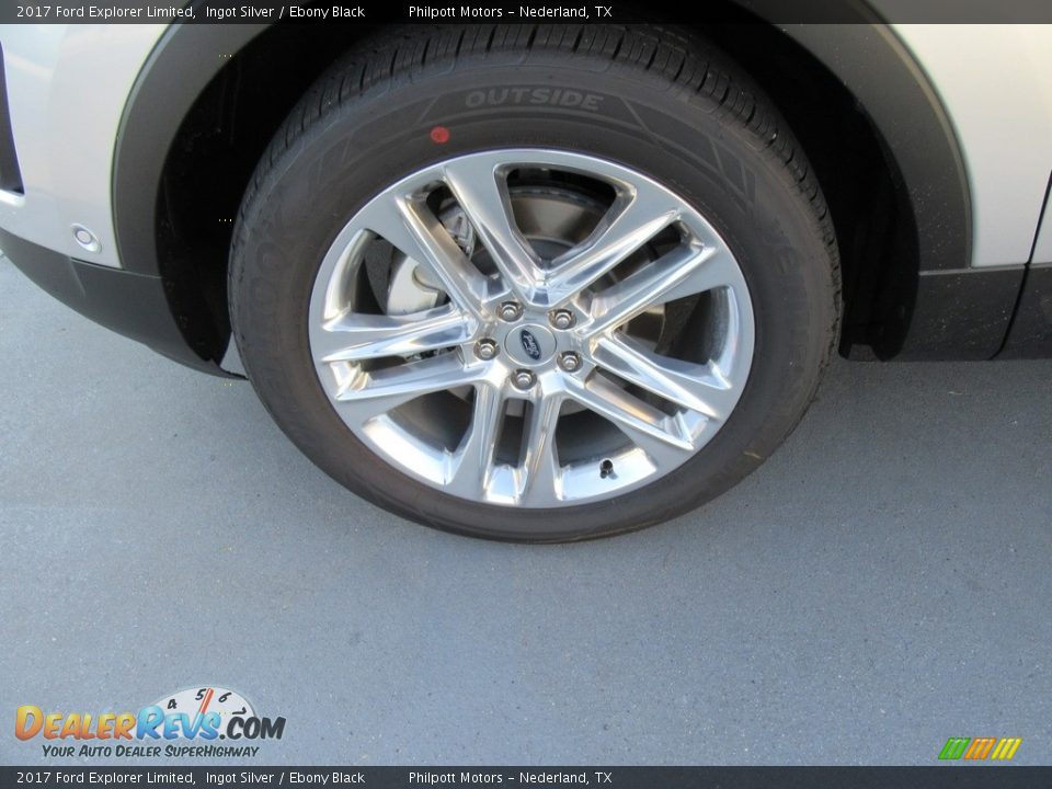 2017 Ford Explorer Limited Ingot Silver / Ebony Black Photo #11