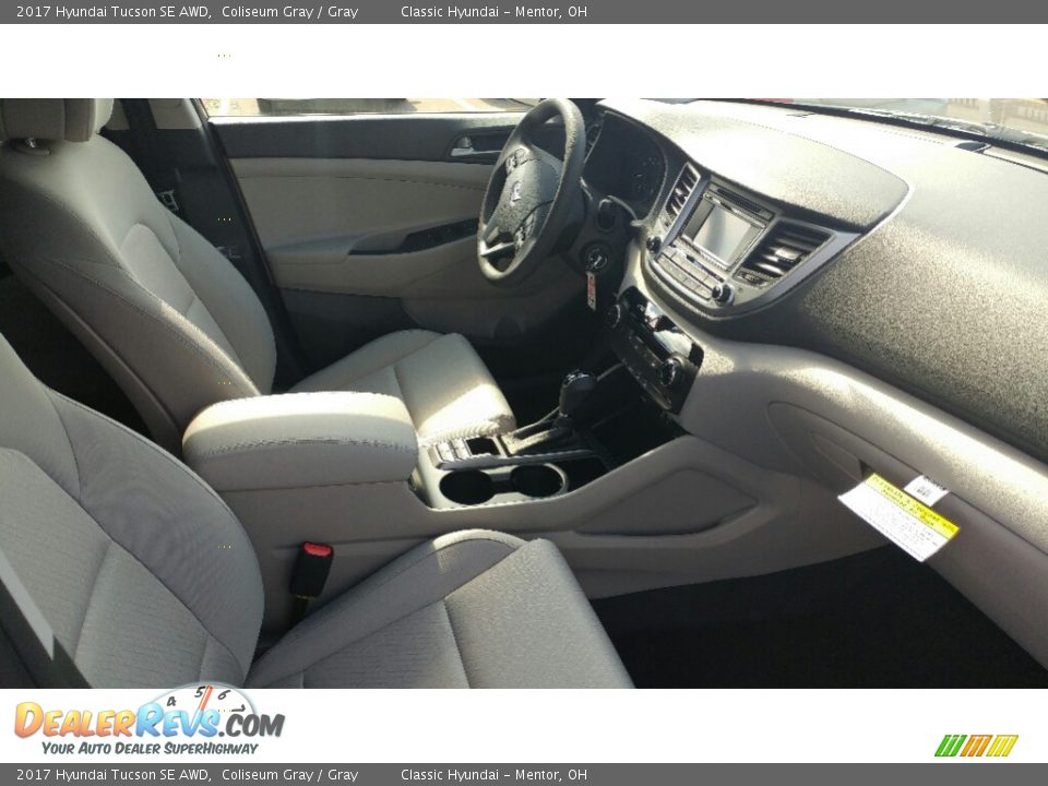 Gray Interior - 2017 Hyundai Tucson SE AWD Photo #3