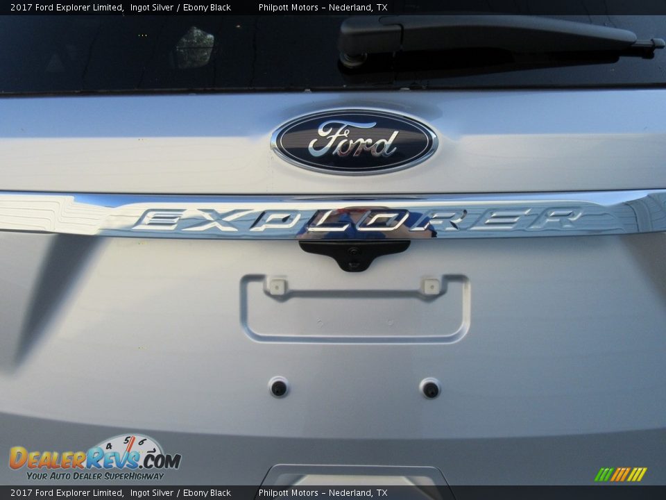 2017 Ford Explorer Limited Ingot Silver / Ebony Black Photo #14