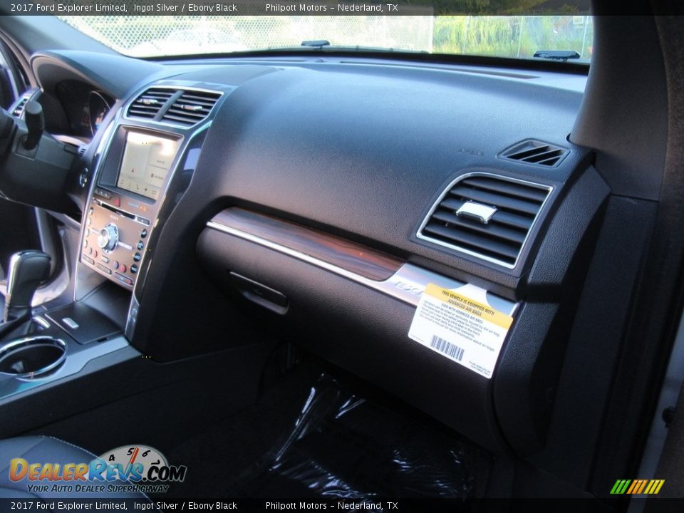 2017 Ford Explorer Limited Ingot Silver / Ebony Black Photo #16