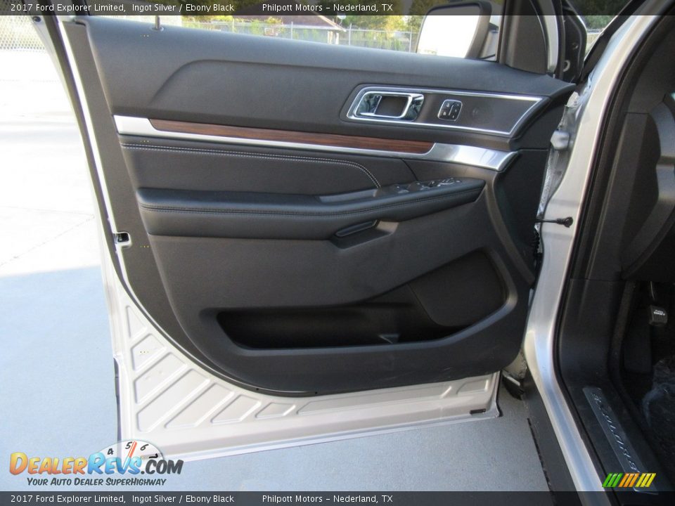 2017 Ford Explorer Limited Ingot Silver / Ebony Black Photo #22