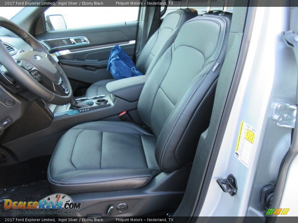 2017 Ford Explorer Limited Ingot Silver / Ebony Black Photo #24