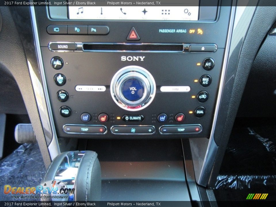 2017 Ford Explorer Limited Ingot Silver / Ebony Black Photo #29