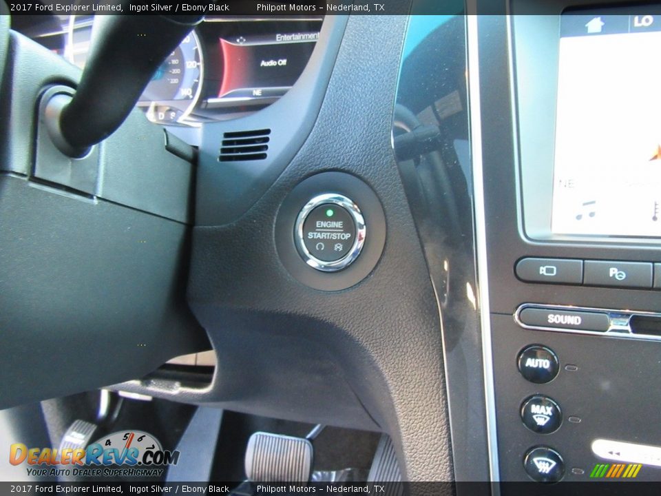 2017 Ford Explorer Limited Ingot Silver / Ebony Black Photo #31