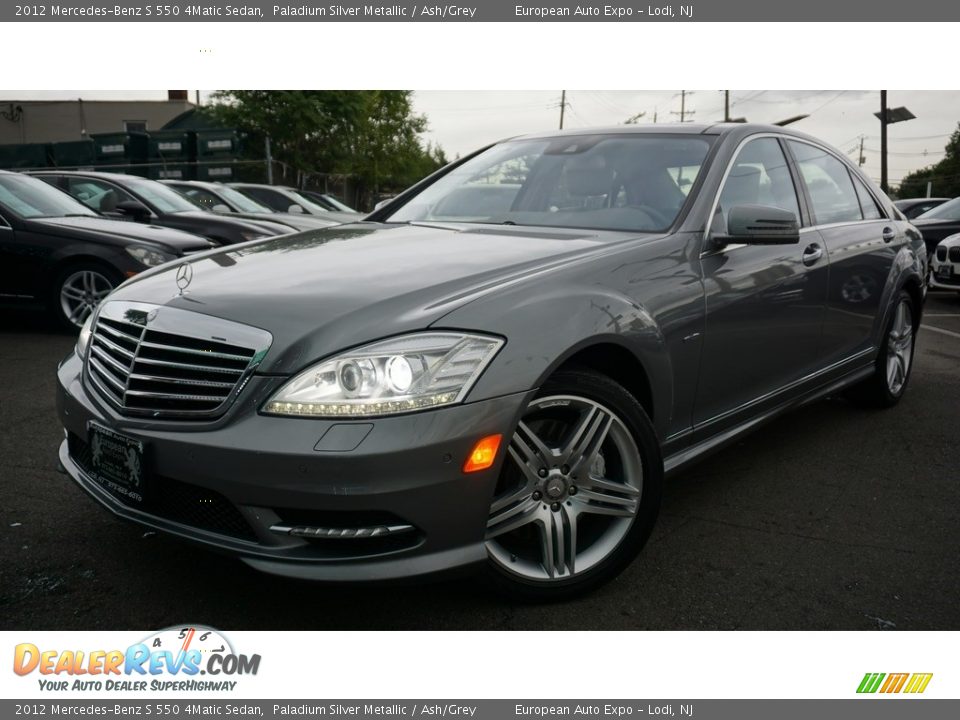 2012 Mercedes-Benz S 550 4Matic Sedan Paladium Silver Metallic / Ash/Grey Photo #1