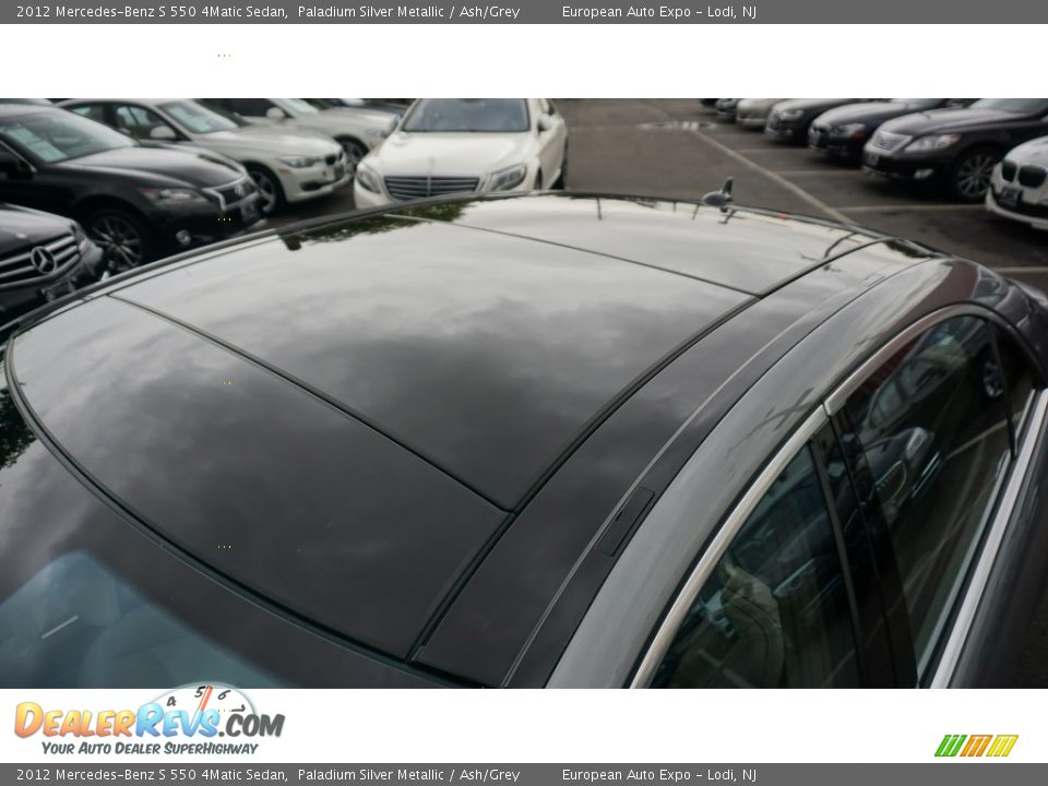 2012 Mercedes-Benz S 550 4Matic Sedan Paladium Silver Metallic / Ash/Grey Photo #10