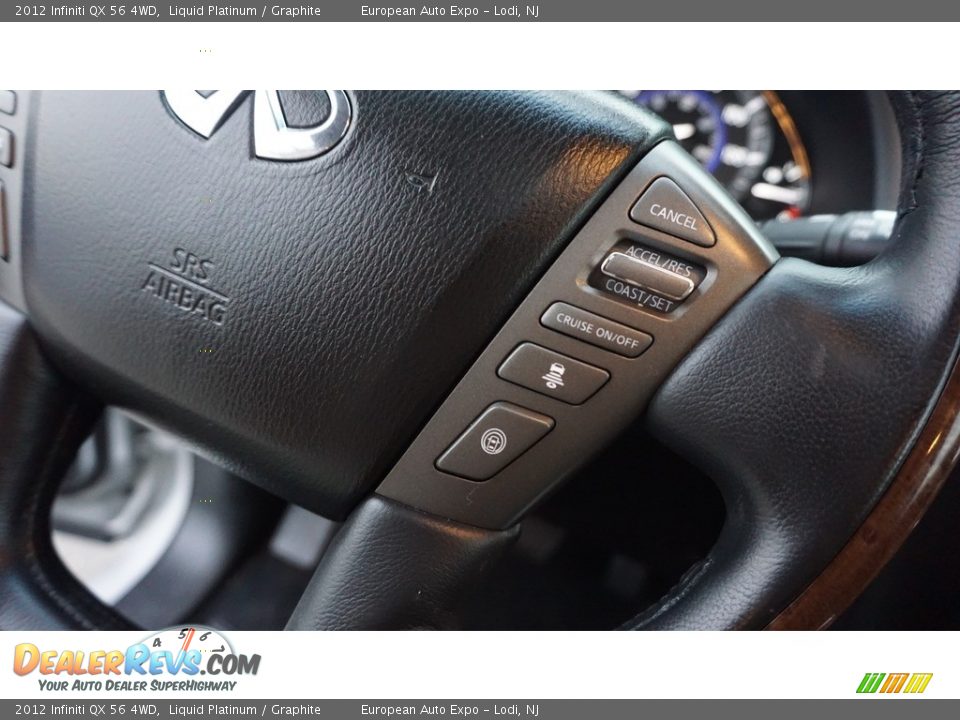 2012 Infiniti QX 56 4WD Liquid Platinum / Graphite Photo #22
