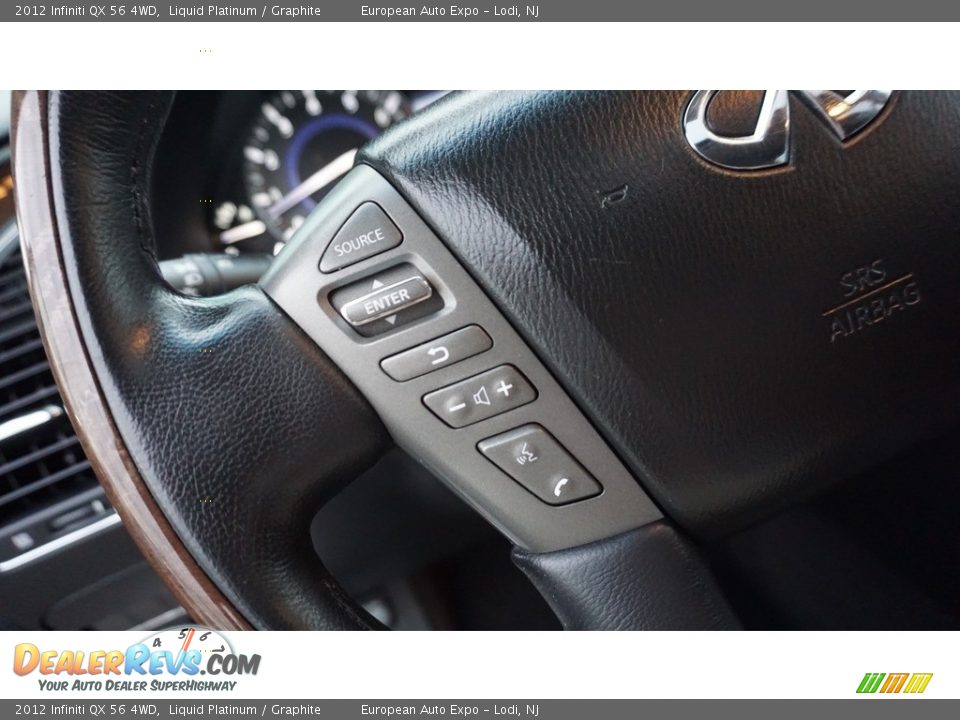 2012 Infiniti QX 56 4WD Liquid Platinum / Graphite Photo #23