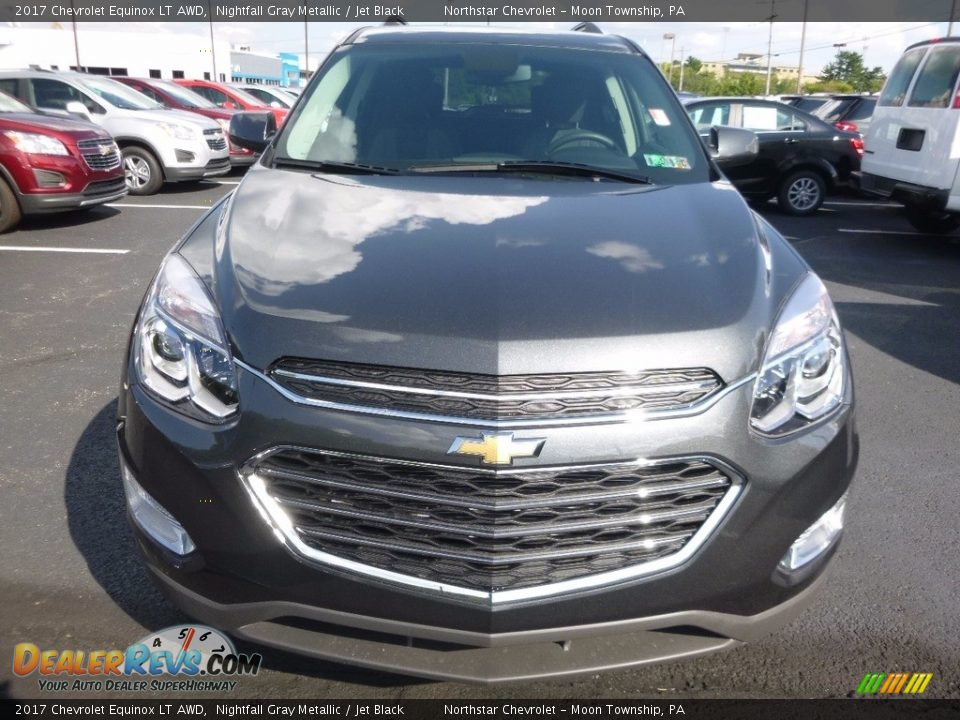 2017 Chevrolet Equinox LT AWD Nightfall Gray Metallic / Jet Black Photo #2