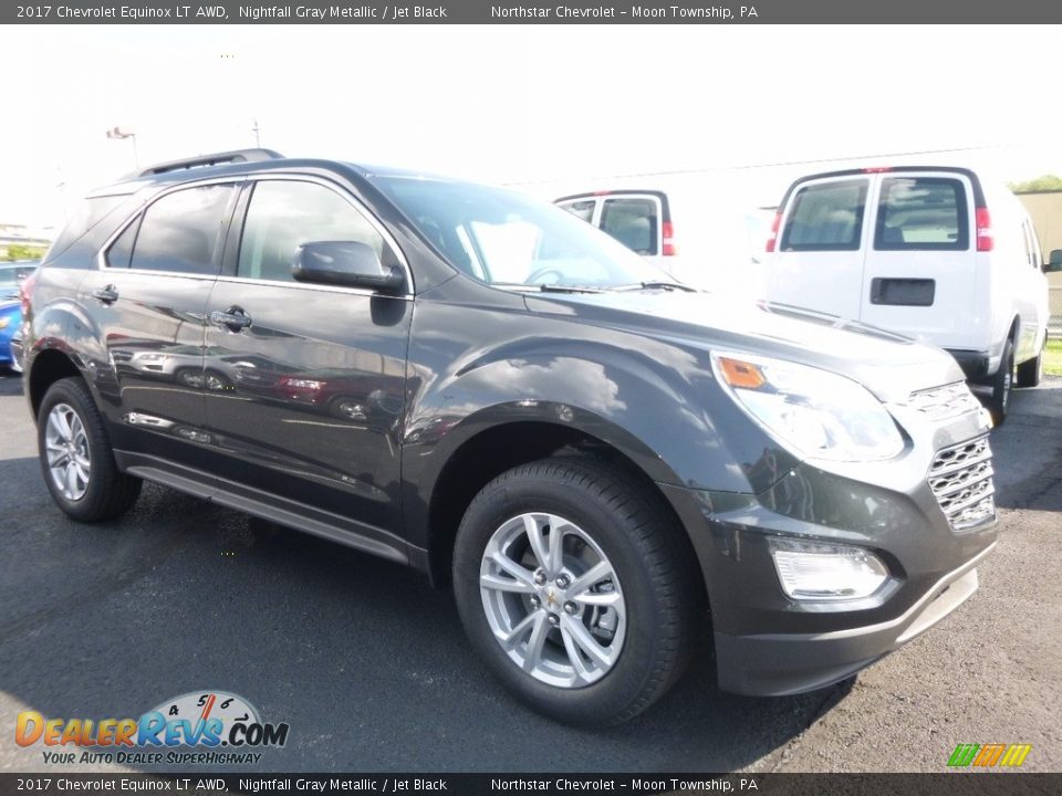 2017 Chevrolet Equinox LT AWD Nightfall Gray Metallic / Jet Black Photo #3