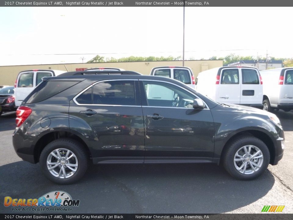 2017 Chevrolet Equinox LT AWD Nightfall Gray Metallic / Jet Black Photo #4