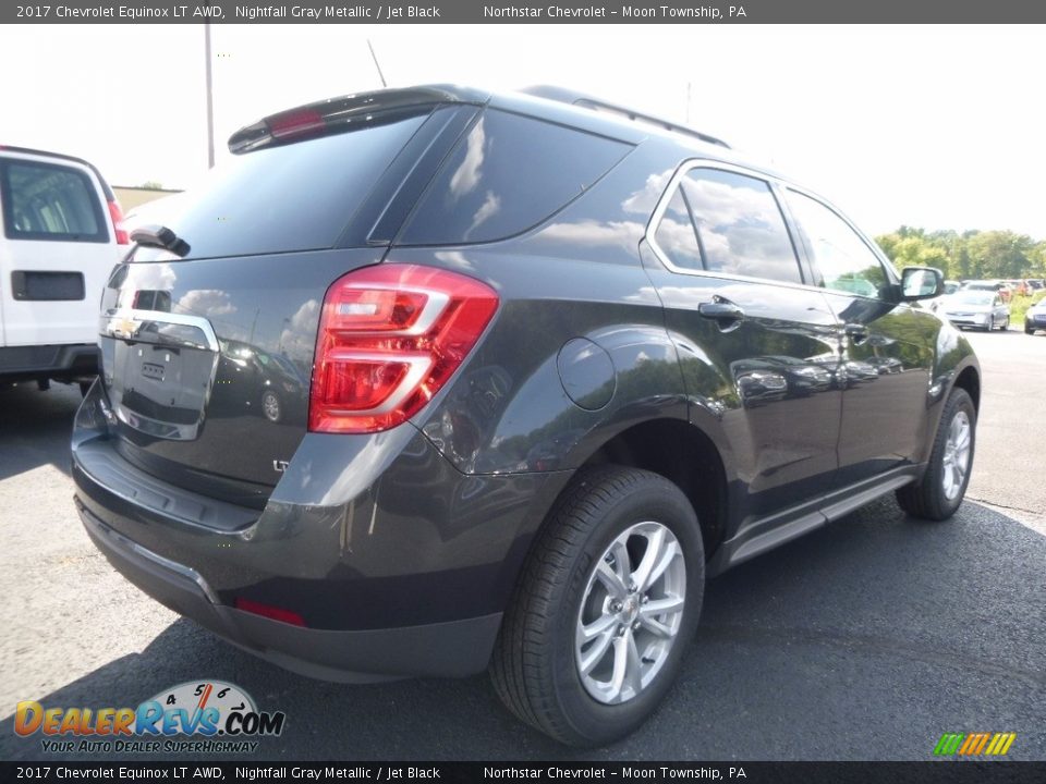 2017 Chevrolet Equinox LT AWD Nightfall Gray Metallic / Jet Black Photo #5