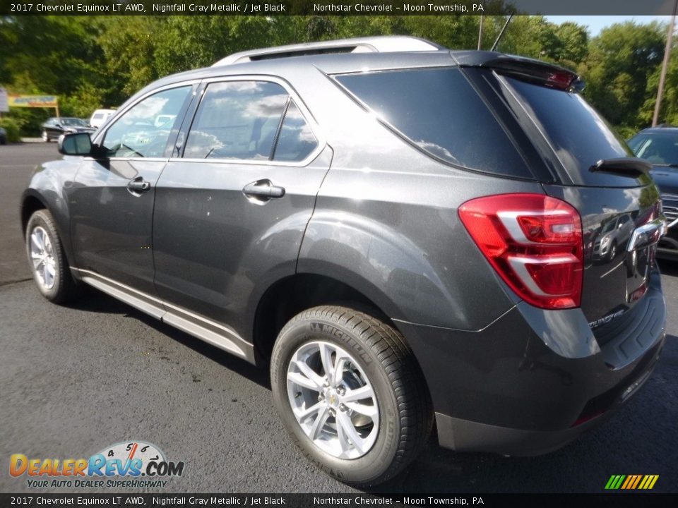 2017 Chevrolet Equinox LT AWD Nightfall Gray Metallic / Jet Black Photo #8