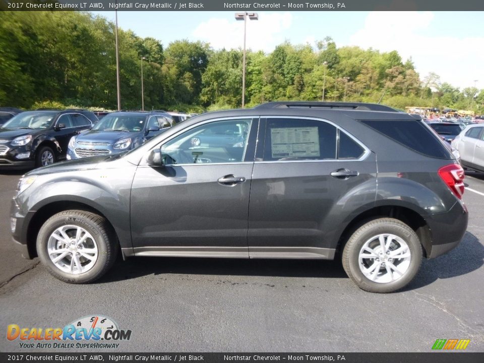 2017 Chevrolet Equinox LT AWD Nightfall Gray Metallic / Jet Black Photo #9