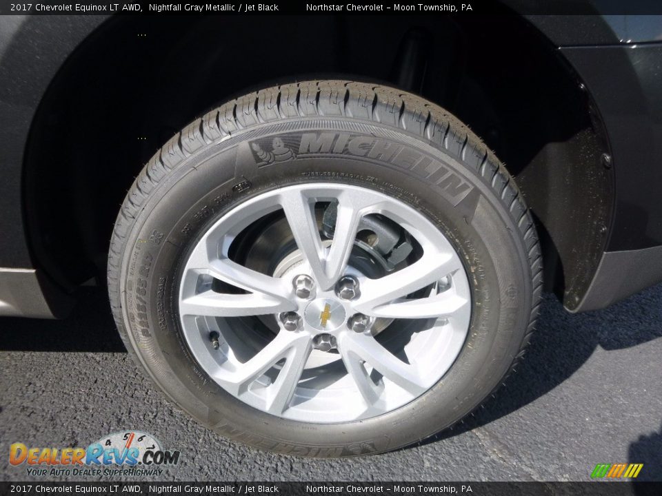 2017 Chevrolet Equinox LT AWD Nightfall Gray Metallic / Jet Black Photo #10