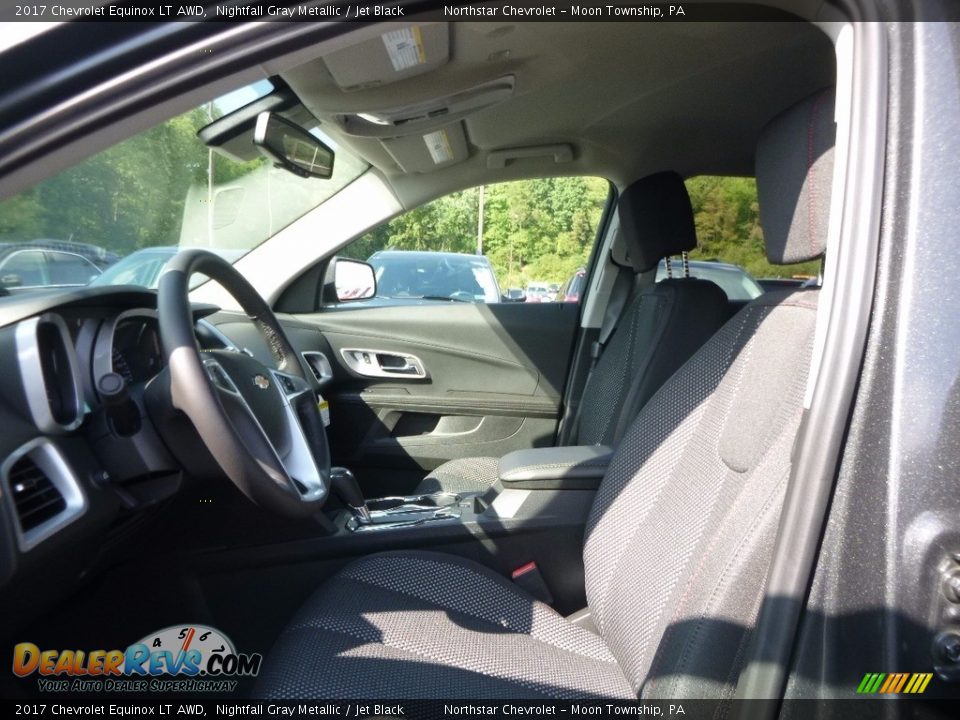 2017 Chevrolet Equinox LT AWD Nightfall Gray Metallic / Jet Black Photo #11