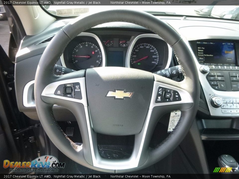 2017 Chevrolet Equinox LT AWD Nightfall Gray Metallic / Jet Black Photo #17