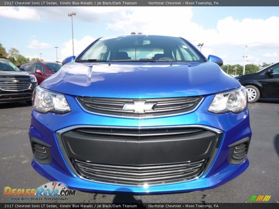 2017 Chevrolet Sonic LT Sedan Kinetic Blue Metallic / Jet Black/Dark Titanium Photo #2