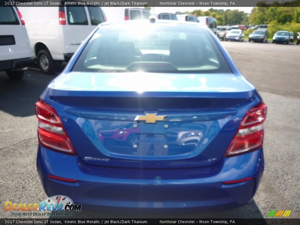 2017 Chevrolet Sonic LT Sedan Kinetic Blue Metallic / Jet Black/Dark Titanium Photo #6