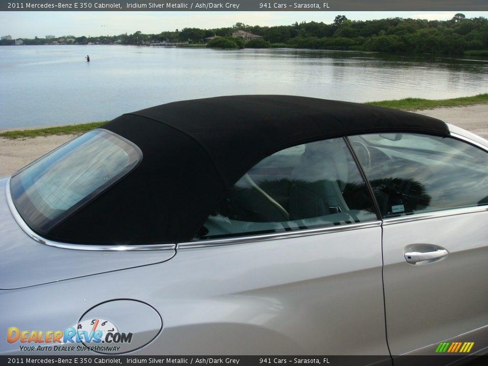 2011 Mercedes-Benz E 350 Cabriolet Iridium Silver Metallic / Ash/Dark Grey Photo #24