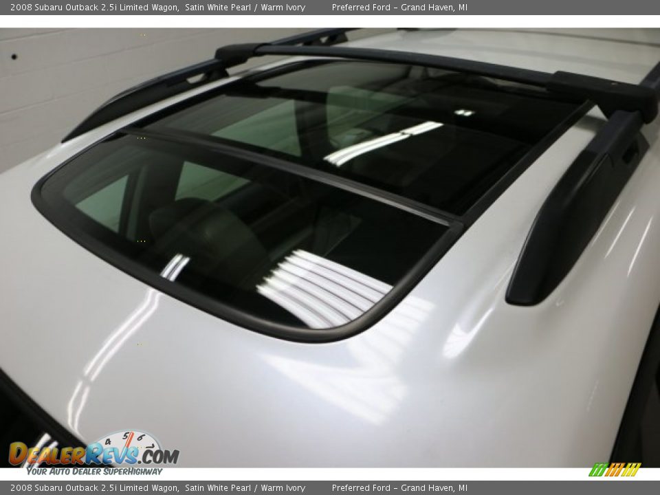 2008 Subaru Outback 2.5i Limited Wagon Satin White Pearl / Warm Ivory Photo #4