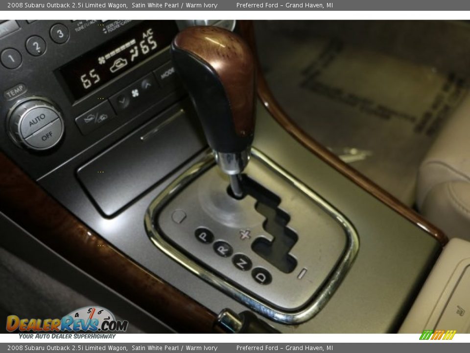 2008 Subaru Outback 2.5i Limited Wagon Satin White Pearl / Warm Ivory Photo #20