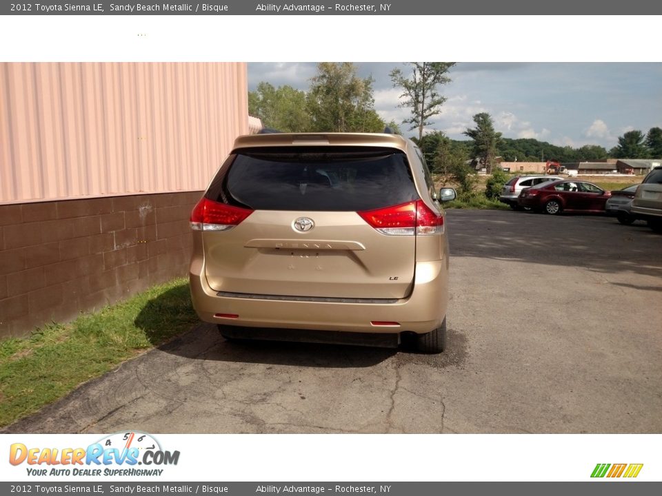 2012 Toyota Sienna LE Sandy Beach Metallic / Bisque Photo #2