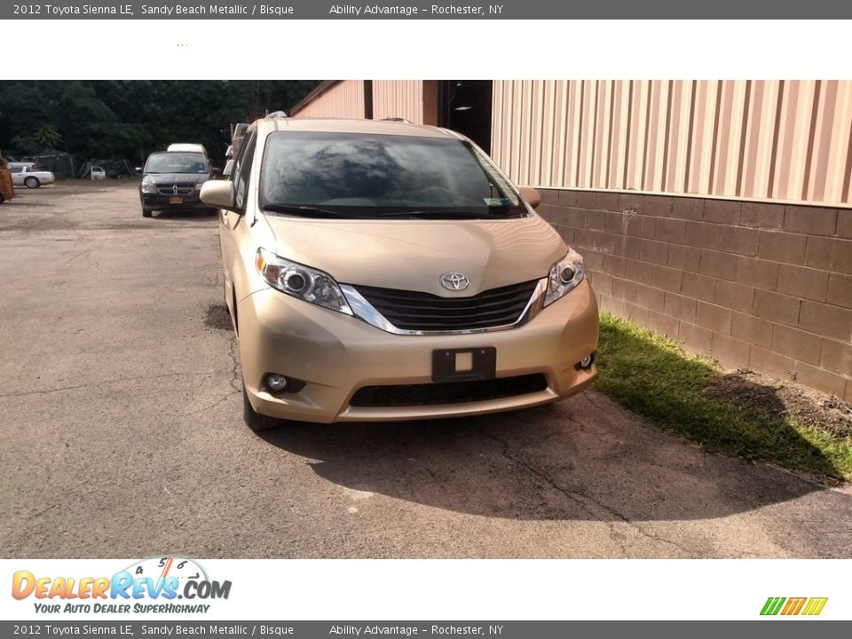 2012 Toyota Sienna LE Sandy Beach Metallic / Bisque Photo #4