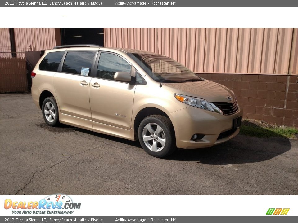 2012 Toyota Sienna LE Sandy Beach Metallic / Bisque Photo #5