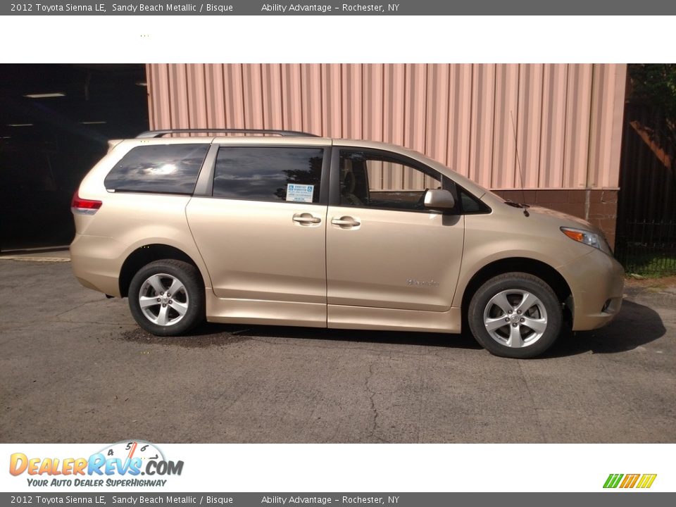 2012 Toyota Sienna LE Sandy Beach Metallic / Bisque Photo #6