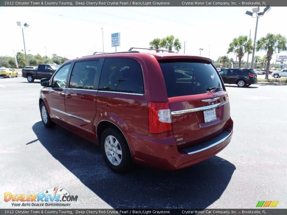 2012 Chrysler Town & Country Touring Deep Cherry Red Crystal Pearl / Black/Light Graystone Photo #3