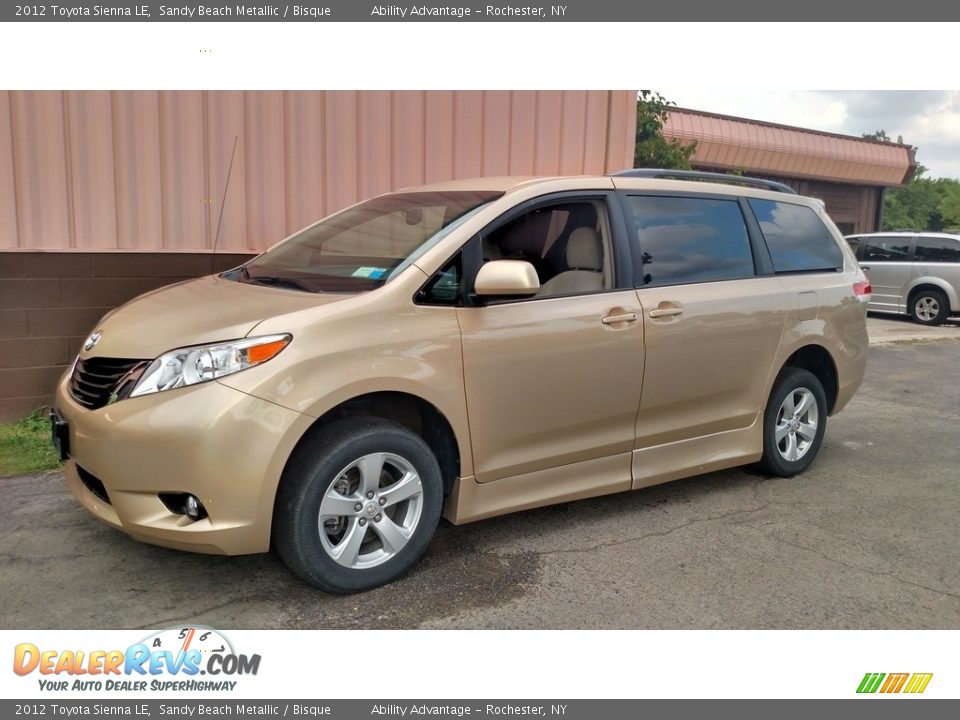 2012 Toyota Sienna LE Sandy Beach Metallic / Bisque Photo #10