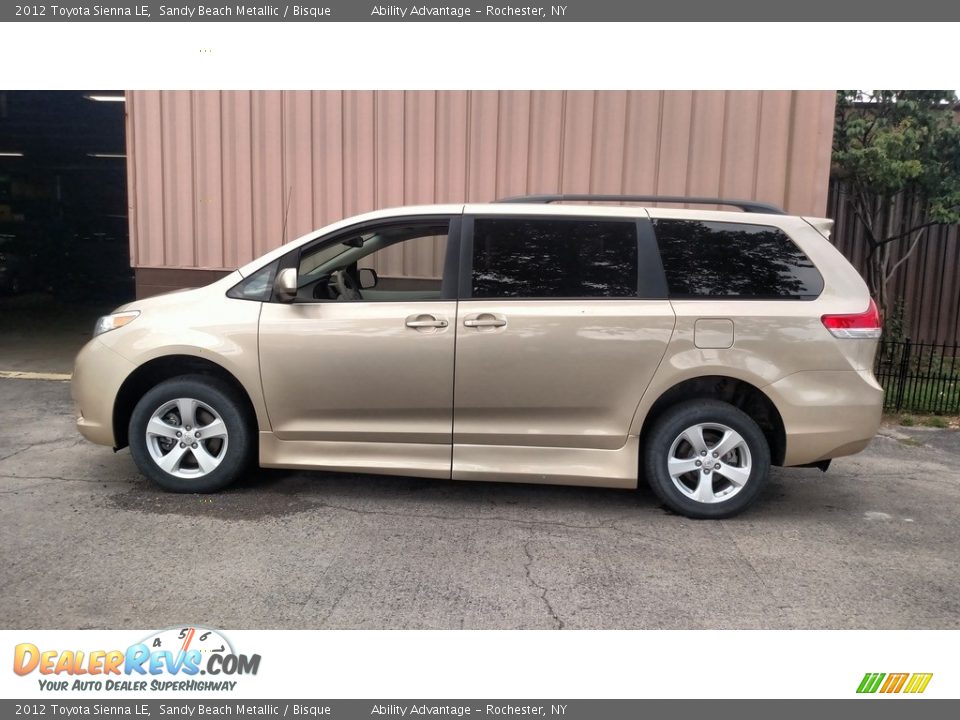 2012 Toyota Sienna LE Sandy Beach Metallic / Bisque Photo #11