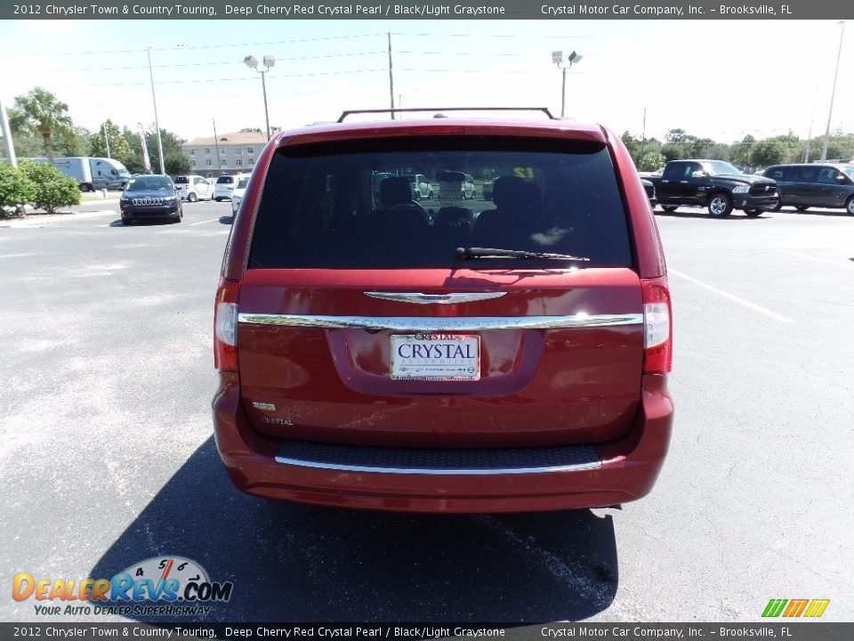 2012 Chrysler Town & Country Touring Deep Cherry Red Crystal Pearl / Black/Light Graystone Photo #10
