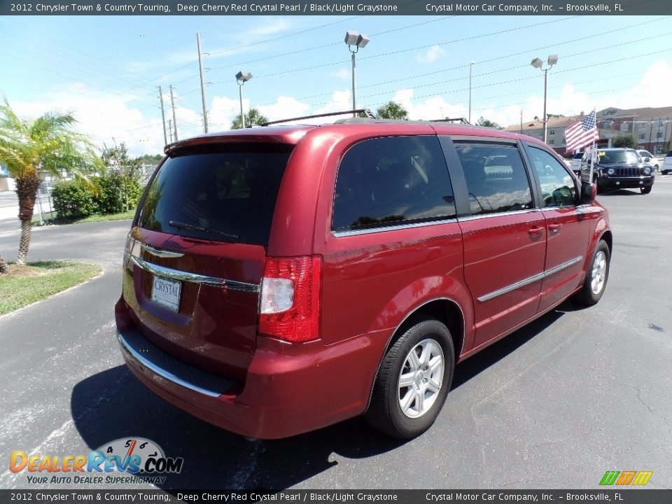 2012 Chrysler Town & Country Touring Deep Cherry Red Crystal Pearl / Black/Light Graystone Photo #11